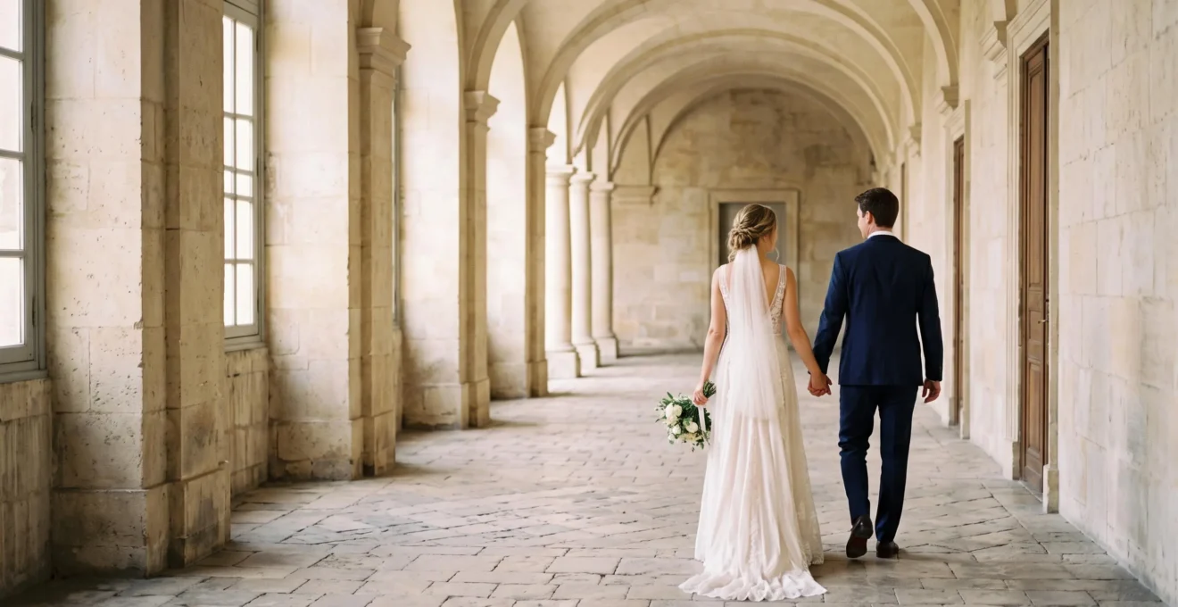 A wedding couple captured in a quiet, cinematic moment that reflects an editorial, magazine-style approach to wedding photography